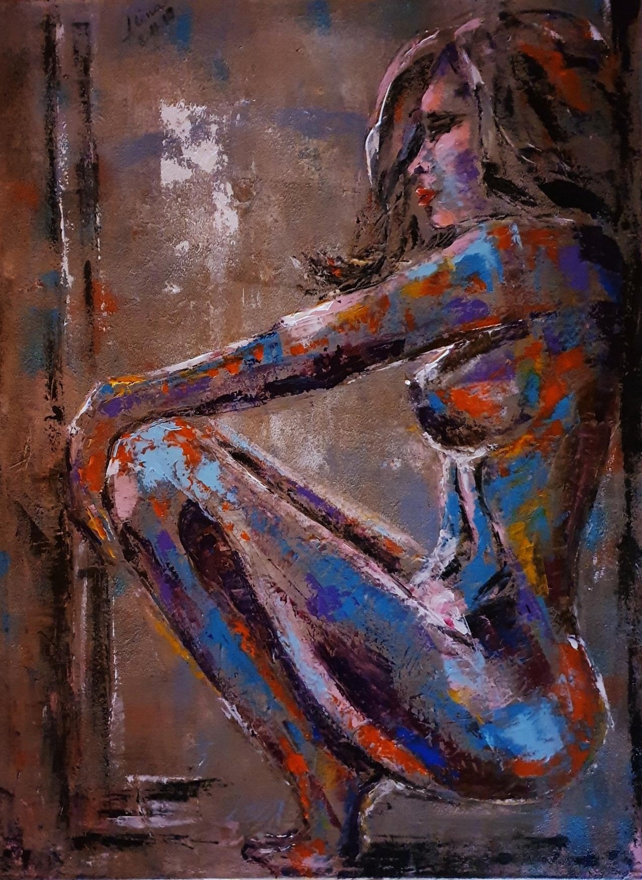 ArteDiAlina.com painting: when you aren't here